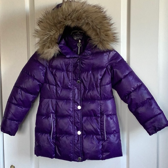 Michael Kors Girls Purple Puffer Jacket 